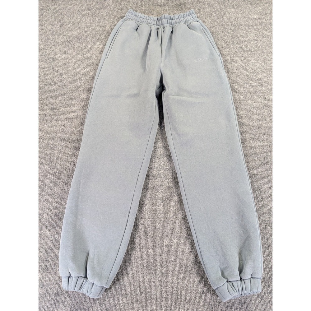Comfrt Signature Joggers Women's Sz XS Unisex Slate Color Pockets Elastic Waist - Picture 1 of 12